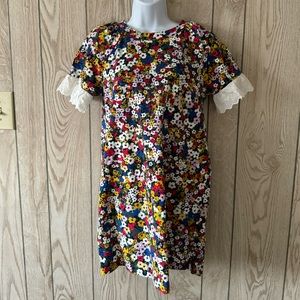 Ann Taylor Floral Print Ruffle Sleeve Dress, Women’s MP
